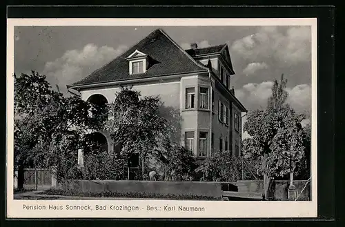 AK Bad Krozingen, Pension Haus Sonneck