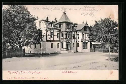 AK Kipsdorf, Hotel Tellkoppe, Bes. Franz Reinecke