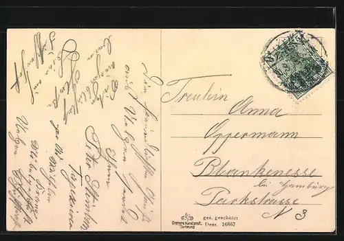 AK Uelzen, Gasthaus Fischerhof, Aussenansicht