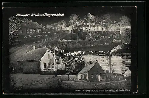 AK Negernbötel, Ortspartie mit n