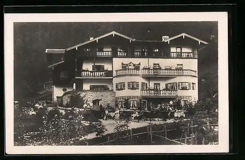 AK Bayrischzell, Pension Haus Bergfried mit Terrasse