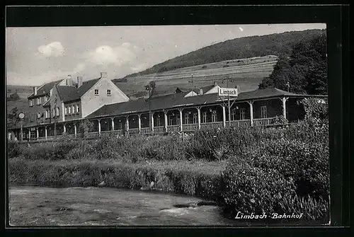 AK Limbach, Bahnhof mit Feldern