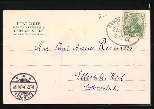 AK Mildstedt, Gasthaus Mildstedter Tannengehölz, Waldweg