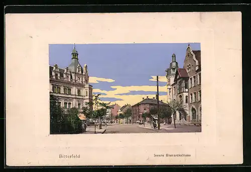 AK Bitterfeld, Partie in der Inneren Bismarckstrasse