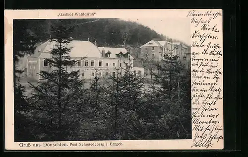 AK Dönschten i. Erzgeb., Gasthof Waldesruh