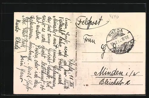 AK Rheda i. W., Partie an der Ems