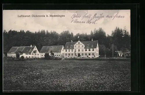 AK Dickenreis b. Memmingen, Teilansicht mit Gasthof