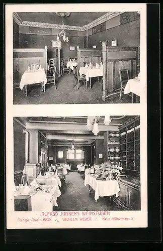 AK Berlin, Alfred Junkers Weinstuben, Neue Wilhelmstr. 5