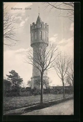 AK Eutin, Blick zum Wasserturm