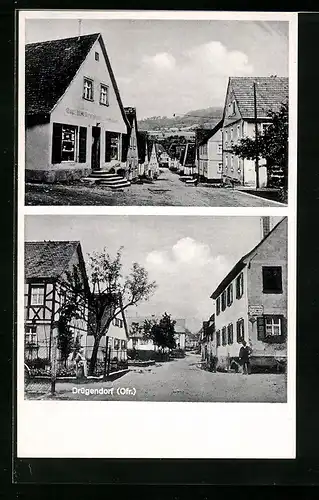 AK Drügendorf, Handlung von Hch. Fuchs, Strassenpartie