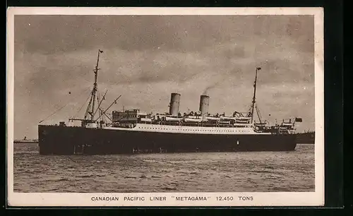 AK Passagierschiff Metagama, Canadian Pacific Liner