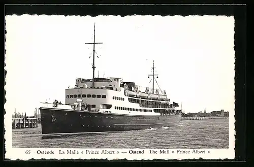 AK Passagierschiff Prince Albert beim Hafen