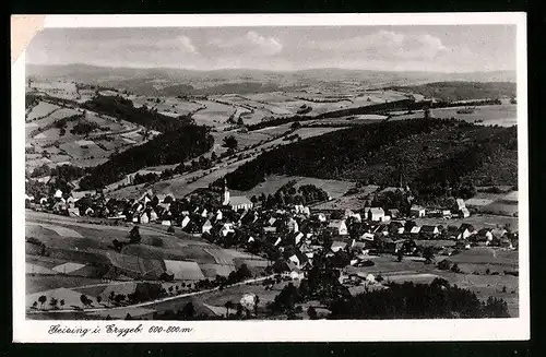 AK Geising i. Erzgeb., Ortsansicht aus der Vogelschau