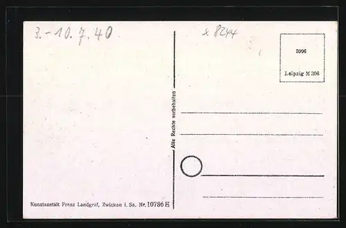 AK Geising i. Erzgeb., Ortsansicht aus der Vogelschau