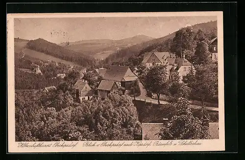 AK Oberkipsdorf, Blick nach Kipsdorf, Bärenfels u. Schellerhau