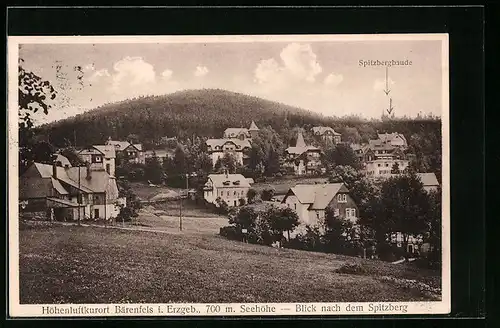 AK Bärenfels i. Erzgeb., Blick nach dem Spitzberg