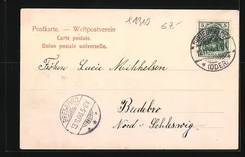 AK Freienwalde a. O., Gesamtansicht vom Kriegerdenkmal aus