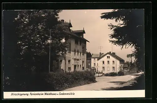 AK Hirschsprung, Ferienheim Waldhaus u. Ladenmühle