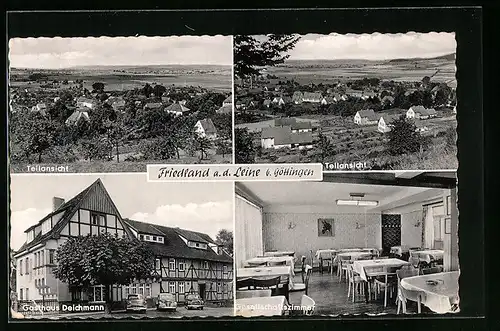 AK Friedland a. d. Leine, Gasthaus Deichmann, Gesellschaftszimmer
