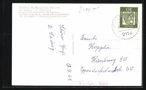 AK Emmen /Kr. Harburg, Gasthof, Kaffeegarten, Pension, Joh. Oelkers, Inh. Otto Thiele