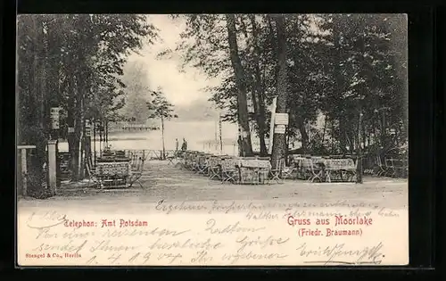 AK Berlin-Wannsee, Gasthaus Moorlake, Café-Restaurant