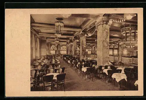 AK Berlin, Kaffee Vaterland, Innenansicht, Potsdamer Platz