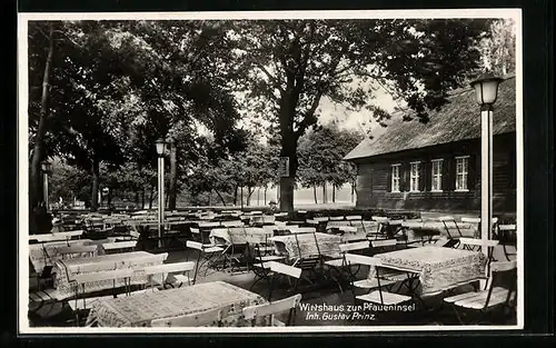 AK Wannsee, Wirtshaus zur Pfaueninsel, Inhaber Gustav Prinz