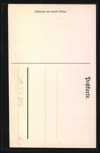 Künstler-AK Wiesbaden, Prinz Heinrich Flug 1913, Etappe am 9. und 11. Mai, Doppeldecker über dem Schlosspark