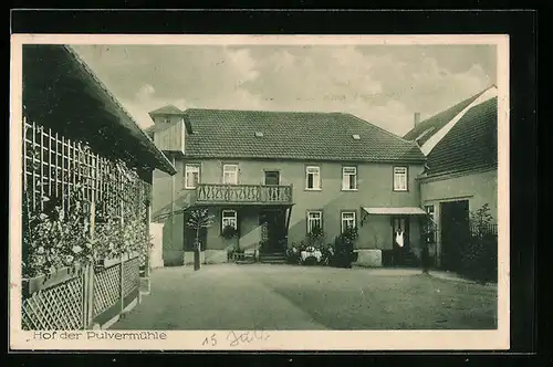 AK Niedernhausen i. Taunus, Restaurant und Familienpension Pulvermühle, Hof