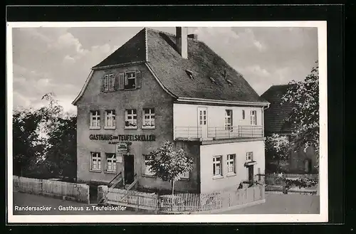 AK Randersacker, Gasthaus zum Teufelskeller