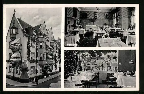 AK Freiburg in Baden, Hotel Minerva, Poststrasse 8