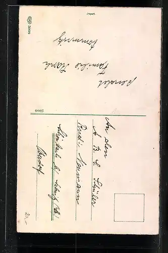 AK Junge mit Schultüte, Tafel