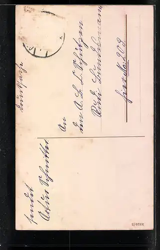 AK Kleiner Junge im Matrosen-Anzug mit Hut und Ranzen