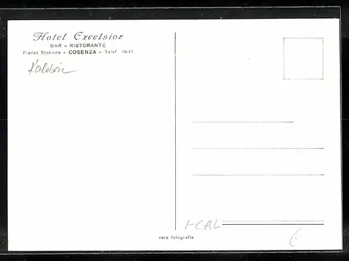 AK Cosenza, Hotel Excelsior