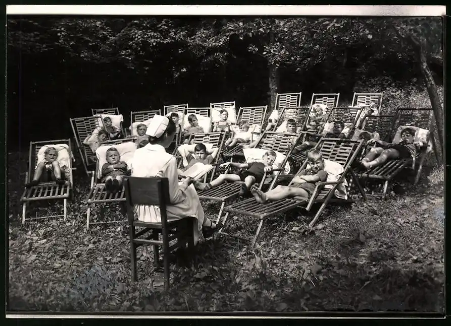 14 Fotografien Brück & Sohn Meissen, Ansicht Bad Lausick, Bethlehemstift - Kindererholungsheim, Aussen & Innenansichten 1