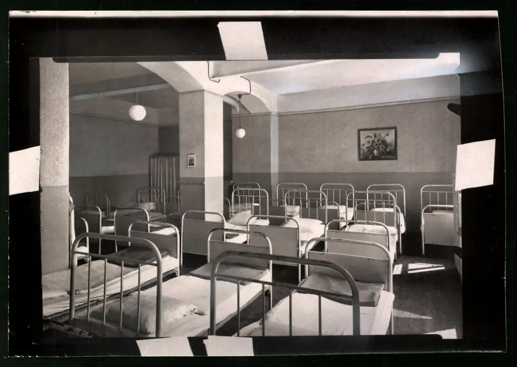 14 Fotografien Brück & Sohn Meissen, Ansicht Bad Lausick, Bethlehemstift - Kindererholungsheim, Aussen & Innenansichten 10