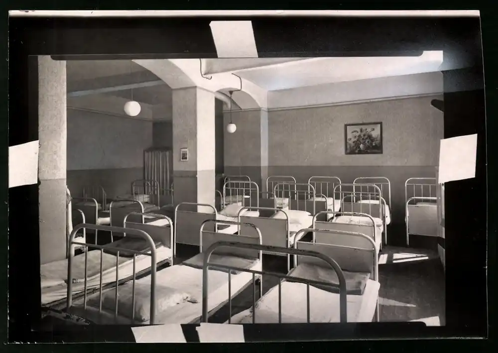 14 Fotografien Brück & Sohn Meissen, Ansicht Bad Lausick, Bethlehemstift - Kindererholungsheim, Aussen & Innenansichten 10