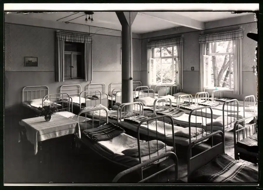 14 Fotografien Brück & Sohn Meissen, Ansicht Bad Lausick, Bethlehemstift - Kindererholungsheim, Aussen & Innenansichten 2