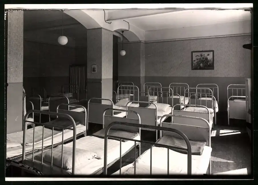 14 Fotografien Brück & Sohn Meissen, Ansicht Bad Lausick, Bethlehemstift - Kindererholungsheim, Aussen & Innenansichten 9