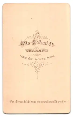 Fotografie Otto Schmidt, Tharand, Stattlicher Herr mit Schnauzbart