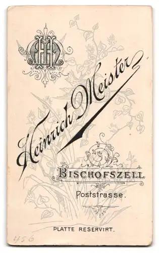 Fotografie Heinrich Meister, Bischofszell, Poststrasse, Süsses Mädchen im Kleid