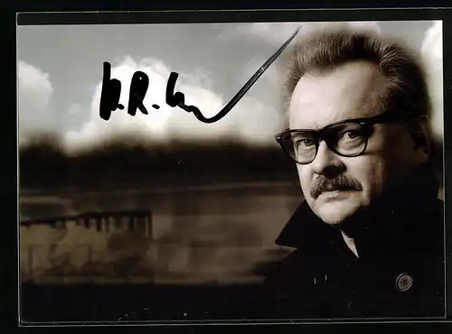 AK Musiker Heinz Rudolf Kunze, original Autograph
