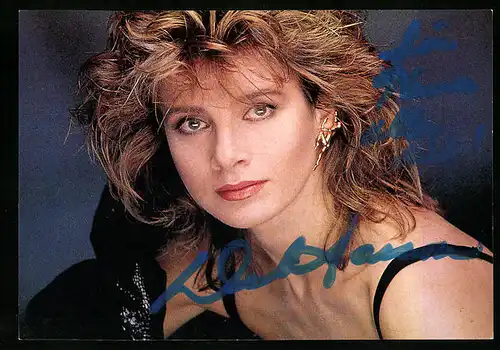 AK Musikerin Deborah Sasson, original Autograph