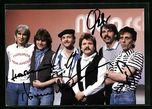 AK Musiker der Band De Bläck Fööss, original Autograph