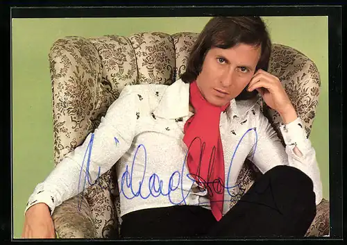 AK Musiker Michael Holm, original Autograph