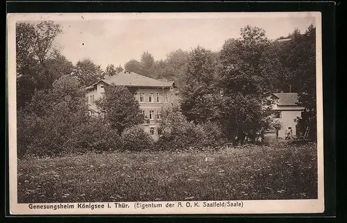 AK Königsee /Thür., Genesungsheim der AOK Saalfeld /Saale