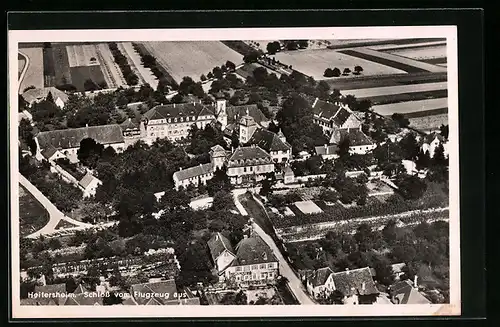 AK Heitersheim, Schloss vom Flugzeug aus