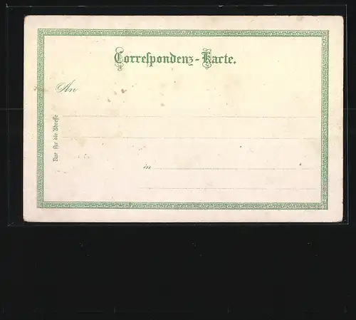 Lithographie Bad Kissingen, Abendstimmung am Marktplatz, Saaleck