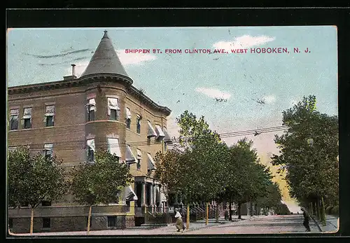 AK West Hoboken, NJ, Shippen St. from Clinton Ave.