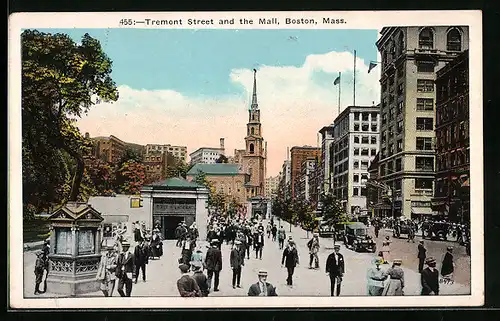 AK Boston, MA, Tremont Street and the Mall